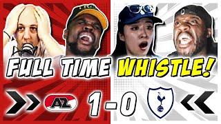 SPURS FANS FURIOUS  FULL TIME REACTION TO AZ ALKMAAR 1-0 TOTTENHAM | EUROPA LEAGUE FAN REACTIONS