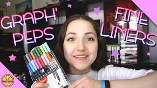  MAPED GRAPH' PEPS FINELINERS || Review + Demo (Megs Creations) 