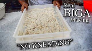 REAL METHOD HOW TO MAKE THE BIGA - NO KNEAD