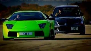 Evo vs Lamborghini Part 1 - Top Gear - BBC