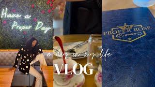 Anniversary Vlog: Afternoon Tea at Proper Rose Garden Dessert and Tea Cafe in Katy!/ Review