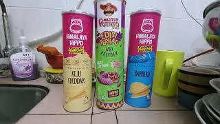 REVIEW : KELEDEK UBI UNGU MISTER POTATO KURMA MANIS / HIMALAYA HIPPO PERISA BARBEKU DAN KEJU CHEDDAR