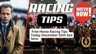 Free Horse Racing Tips Today Tuesday 10th December Racing Today top picks #horseracing