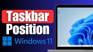 How to Change Taskbar Position Windows 11