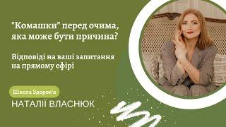 "Комашки" перед очима, яка може бути причина? Відповіді на ваші запитання на прямому ефірі