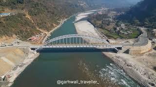 Newly Constructed Bridge near Siwai Village, Karnaprayag, Uttarakhand