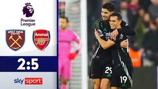 7 Tore in Halbzeit 1! | West Ham United - FC Arsenal | Highlights - Premier League 2024/25