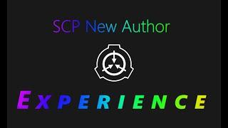 The SCP New Author Experience