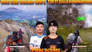 TJB vs DRS IN Georgo Hill !!  TJB 17 Kills Domination In PMGC 2024 Scrims!!