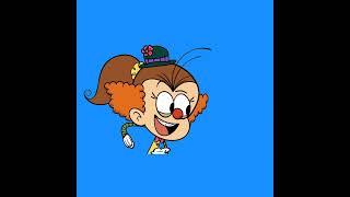 Luan Loud clown make up blue screen