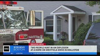 Two people injured in explosion at Holliston home