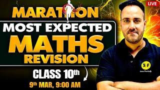 Class 10th Complete Maths Revision | Most Expected Questions by Ushank Sir | Final Board Exam