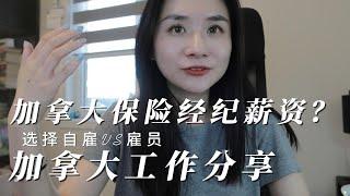 加拿大保险经纪人薪资如何？Insurance Broker | 加拿大工作选择做雇员还是自雇？国内回加拿大后工作分享。