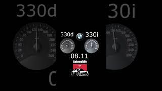 BMW F30 330d VS BMW F30 330i Acceleration