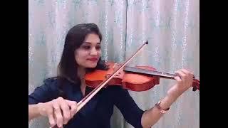 Twisha vyas-violin song on Bekarar karke hame yu na jaye