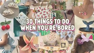 30+ things to do when you're bored *alone* ⋆˚🫧⋆