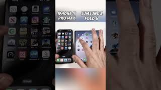 iPhone 15 Pro Max vs Galaxy Z Fold 6 – INSANE Speed Test!  Who Wins the Crown? #shorts#viralvideo