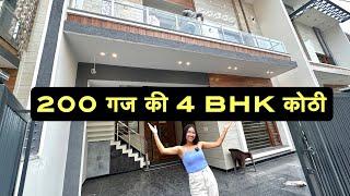 30 by 60 , Brand New 200 Gaj 4 BHK Double Story House For Sale With Interior Design Work