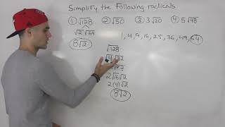 MCR3U - Simplifying Radicals - Grade 11 Functions