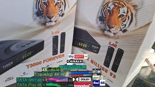 Red Tiger One Million V3 4K T3000 Forever 4K | Android + S2Complete Unboxing 4KUHD