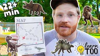 Learn Dinosaurs for Kids! SURPRISE ENDING | T-Rex and Velociraptor | Kids Learn Dinosaurs | T-Rex