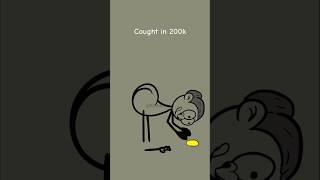Cought in 200k #shortsfeed #trendingvideo #ricoanimation #flipaclip #animation #memes #nutshell