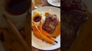 Root & Bone in Hendersonville, NC for dinner ~ Short Rib Meatloaf, Famous Fried Chicken + grits