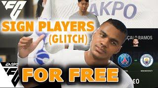 EA FC CAREER MODE GLITCH | SIGN PLAYERS FOR FREE | UNLIMITED MONEY TRANSFER GLITCH .