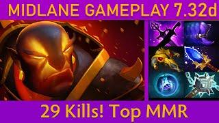 29 Kills! Ember Spirit Mid Gameplay - Top MMR Dota 2