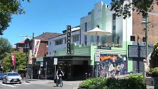 Walking tour Glebe Point Road Saturday from Library Broadway Facebook Live video Sydney Australia