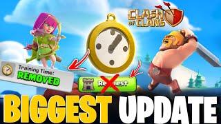 TRAINING TIME REMOVED QUICK DONATION & MORE IN CLASH OF CLANS! BIGGEST UPDATE EVER 🫡