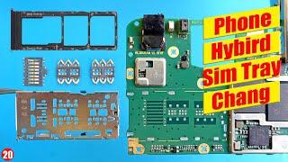 How to change android mobile phone Hybird SIM slot | Smartphone hybrid SIM socket replacement Tuto20