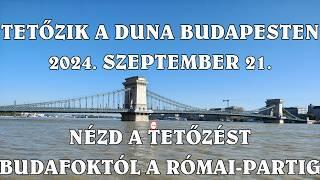 Tetőzik a Duna Budapesten - Árvíz 2024. szeptember 21.