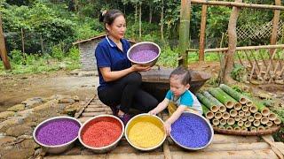 How To Make Bamboo Rice Goes to market sell - Grilled Chicken With My Daughter