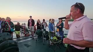 Kevin Donohue: The House Of The Rising Sun on Spiorad Naomh Pádraig boat in Clew Bay. 20.9.2024.