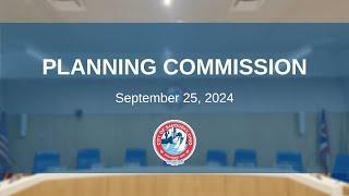 Planning Commission Meeting - September 25, 2024