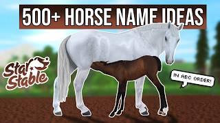 500+ Horse name ideas COLLECTION (in ABC order) - Star Stable Online