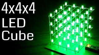 4x4x4 LED Cube Arduino Nano | EE Wave