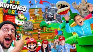 Super Nintendo World in Real Life!  (FV Family X Super Mario Bros)