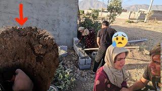 From the sewer to the chicken coop! Work, work and more work... Tears of exhaustion 