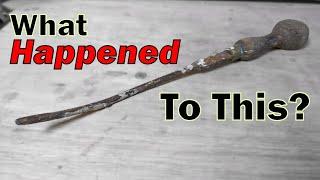 Battered and Bent Vintage Screwdriver Restoration - Mirror Finish!