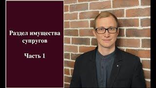 Раздел совместно нажитого имущества супругов (раздел без суда) ч. 1