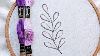 VERY VERY EASY HAND EMBROIDERY DESIGN FOR BEGINNERS/Simple embroidery