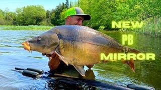 Carp Fishing The Choiniere Reservoir (All Israeli Mirror Carp Right here in Canada) New PB Mirror