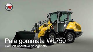 Funzionamento semplice e nuovo design: la pala gommata WL750 di Wacker Neuson