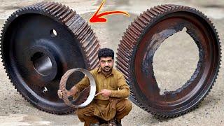 150kg // I Replaced The Broken Teeth Of a Caterpillar Heavy Gear With a Unique Process…