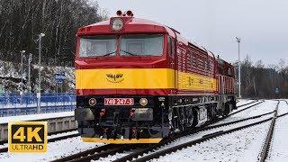 Zkušební jízda 749.247-3, T 448p-035 Pardubice - Stará Paka a zpět 29.2.2020 (4K)