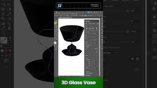 3D Glass Vase Design In Illustrator..#illustratortutorial #illustrator3d  #3ddesign #dzignex