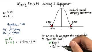 Reject or Fail to Reject - Intro to Inferential Statistics