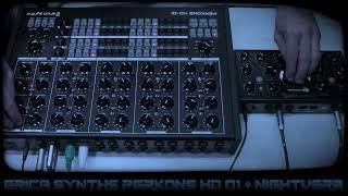 Erica Synths Nightverb + Perkons HD 01 - Minimal Techno Demo / Jam (No Talking)